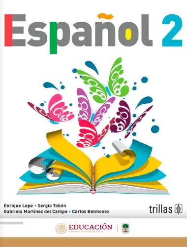 Libro Español 2 (Editorial Trillas) (2º de Secundaria SEP / CONALITEG) (portada 6) | Sitio Oficial librosep.org
