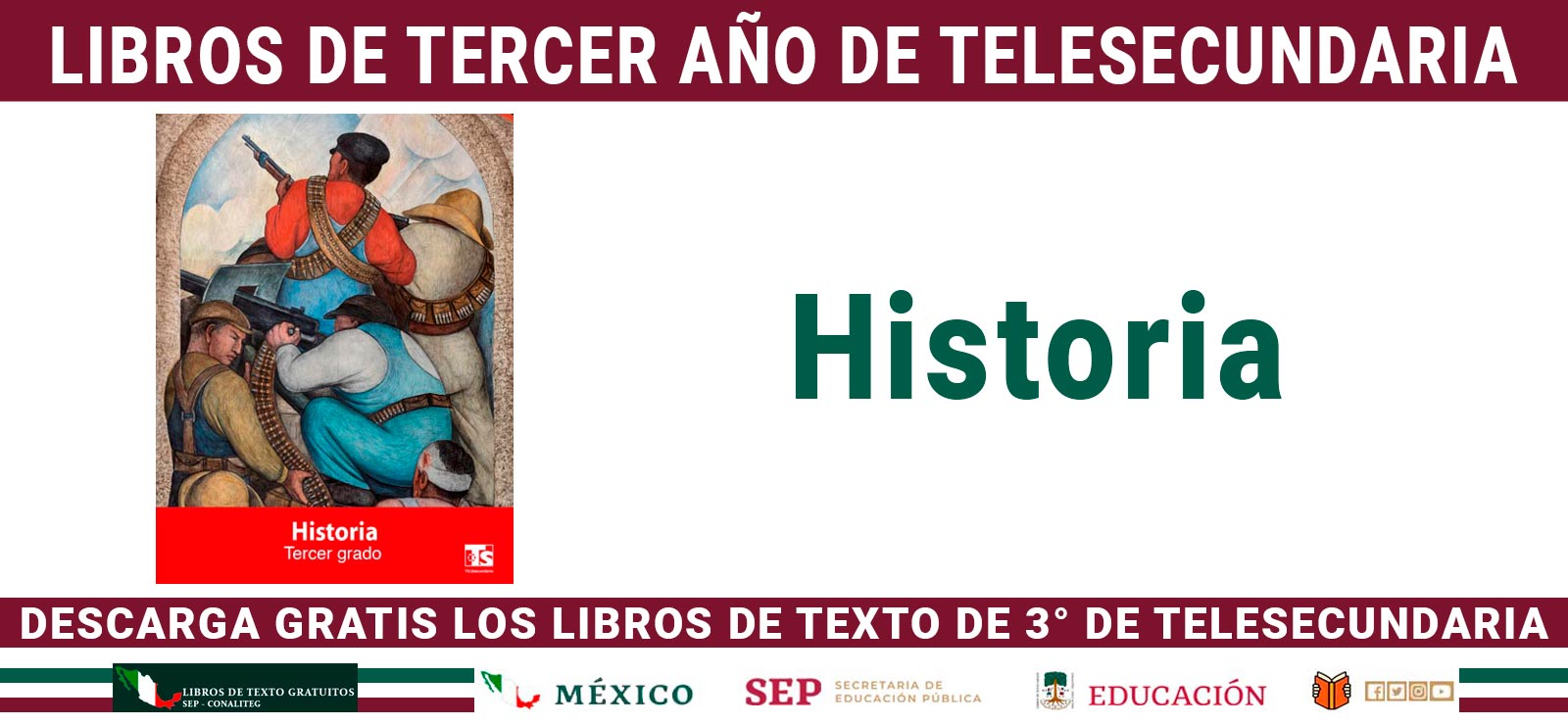 Historia 3º de Telesecundaria (SEP/CONALITEG 2025)