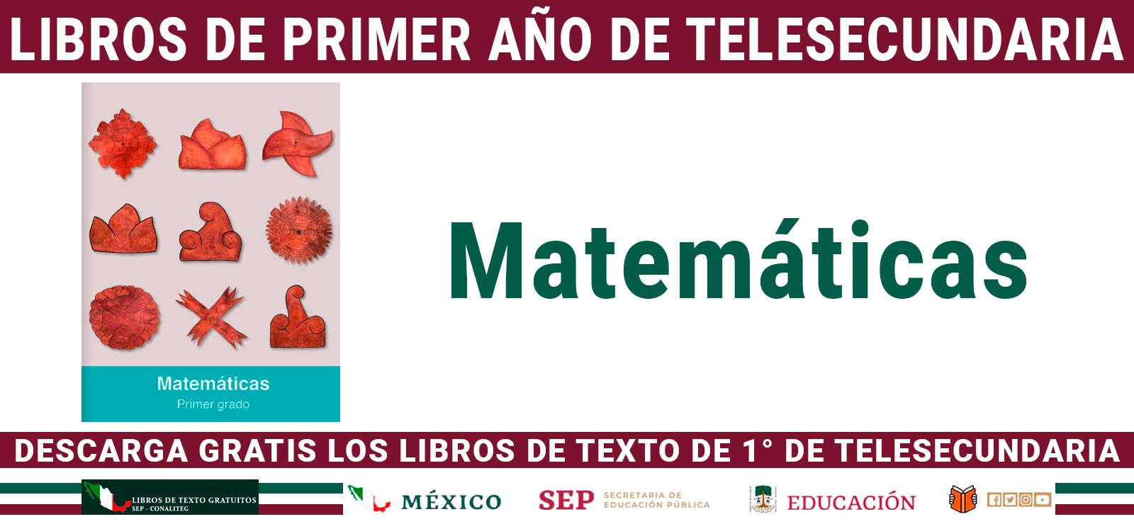 Libro De Matemáticas De Telesecundaria Primer Grado librosep.org